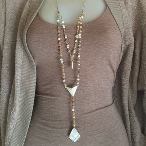 Free people layered necklace
